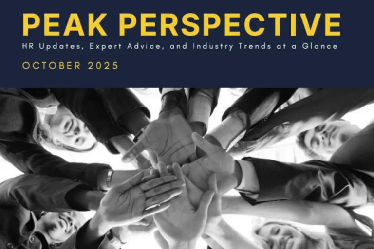 Peak Perspective Newsletter Cover for October 2025