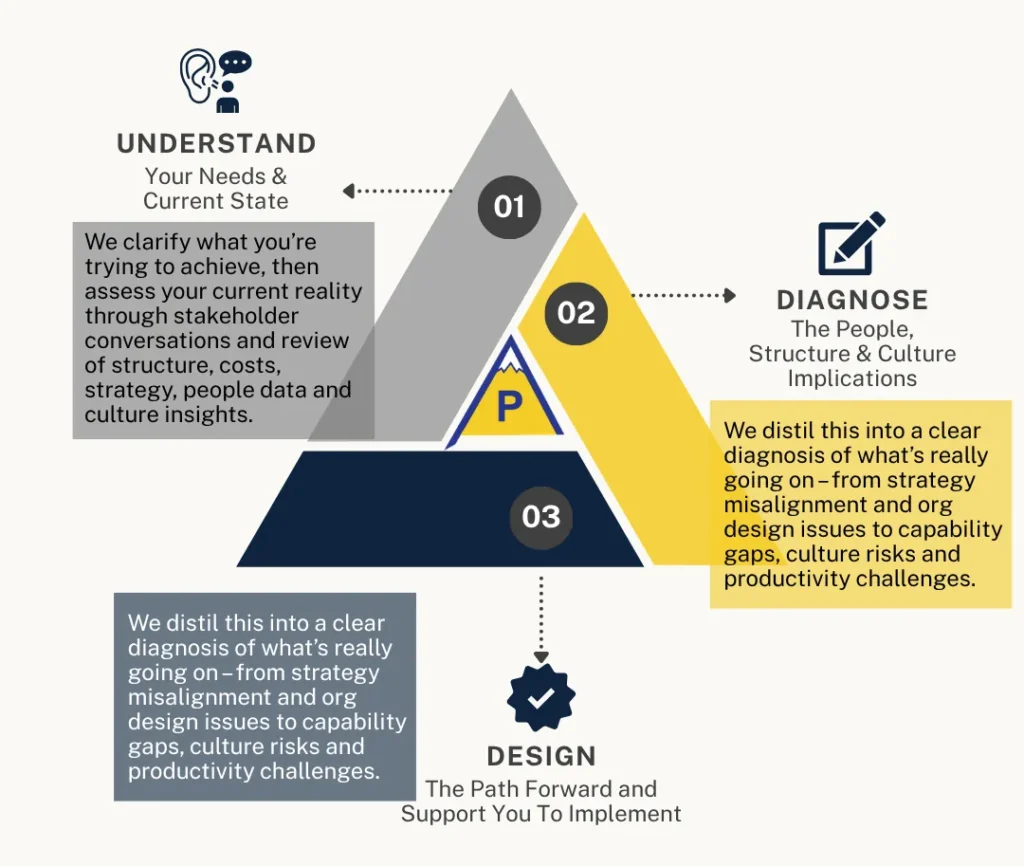 Peak Coaching and Advisory HR & Strategic People Advisory Diagram